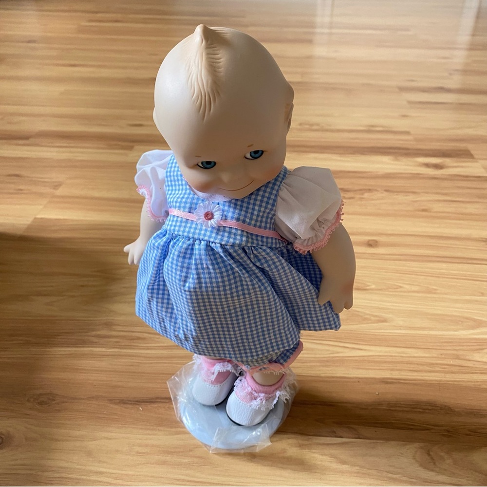 VTG “Basket of Love” Porcelain 12” Kewpie Doll Danbury Mint Jesco